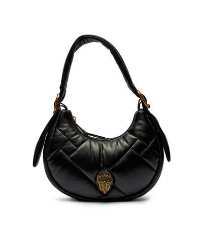 Кожаная сумка хобо kensington puff Kurt Geiger - черный(2711400109)