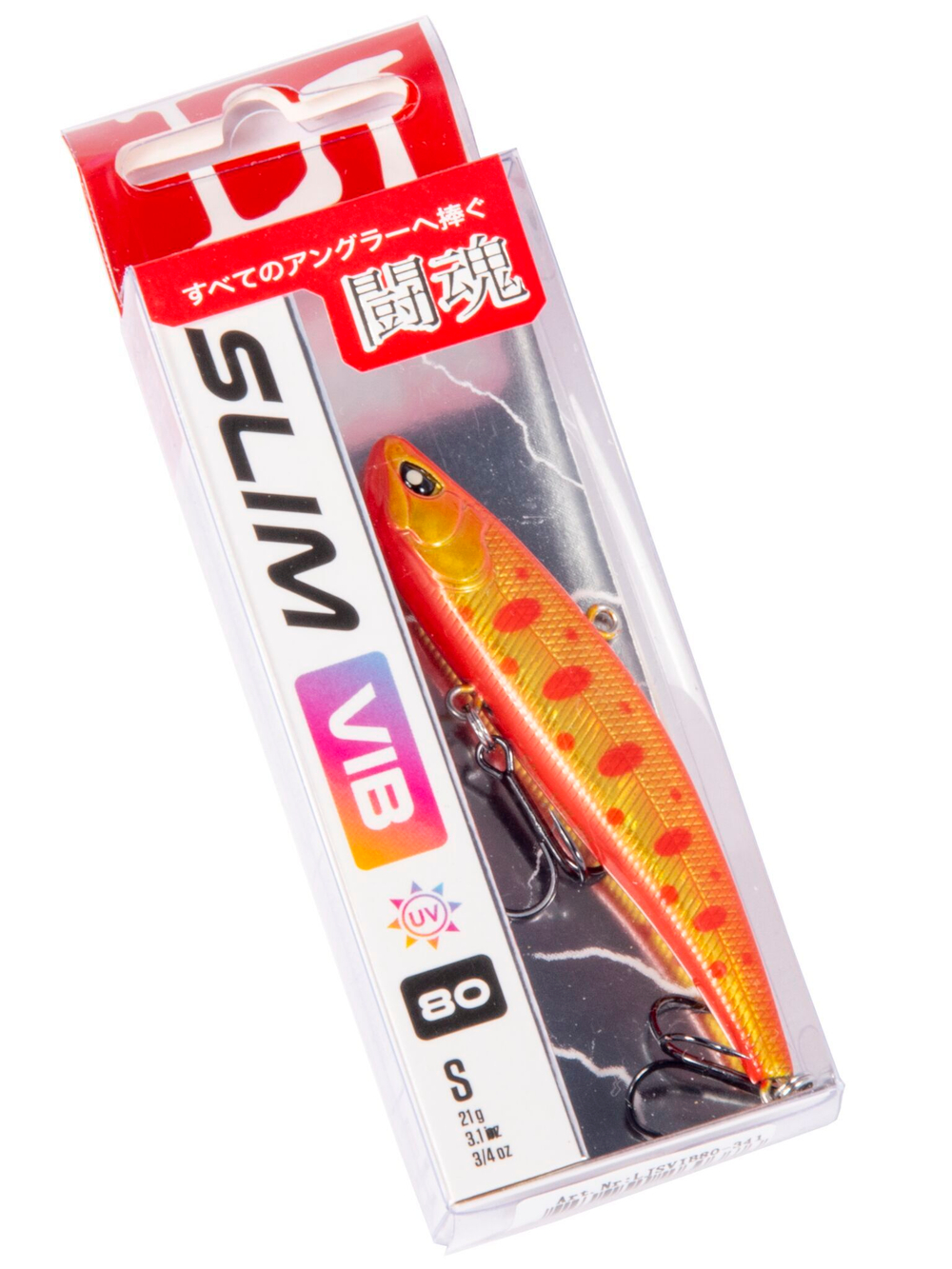 Воблер тонущий вертикальный LJ Pro Series SLIM VIB S 80.00/341