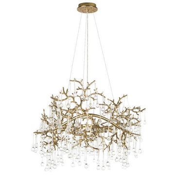 Подвесная люстра 10*G9 10351/800 AB античная бронза Coral LOFT IT