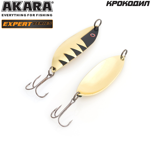 Блесна колебалка Akara Expert Крокодил 70 мм 15 гр. 13/GO