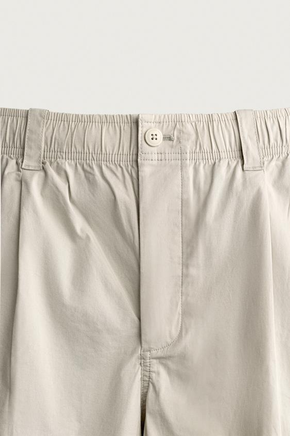 ZARA БРЮКИ RELAXED FIT СО СКЛАДКАМИ, ЭКРЮ