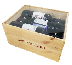 Montevetrano, Set Montevetrano 6 bottles Vintage 2009 - 2013 - 2014 in wooden case
