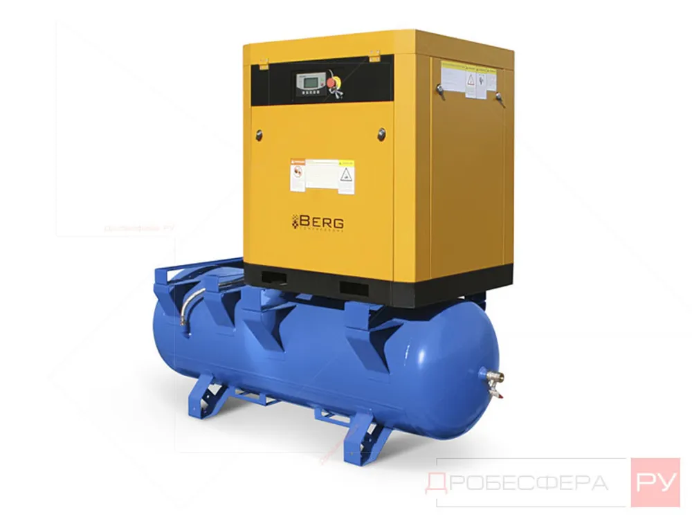 Винтовой компрессор Berg ВК-15P-8-500-IP23