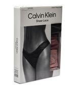 Стринги 3 пары Calvin Klein Underwear - разноцветная(000QD5216E)