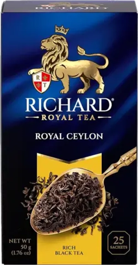 Richard Royal Ceylon Чёрный чай, 25×2г. Ричард