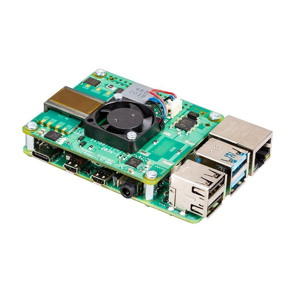 Плата PoE+ HAT (Power over Ethernet) для Raspberry Pi 4