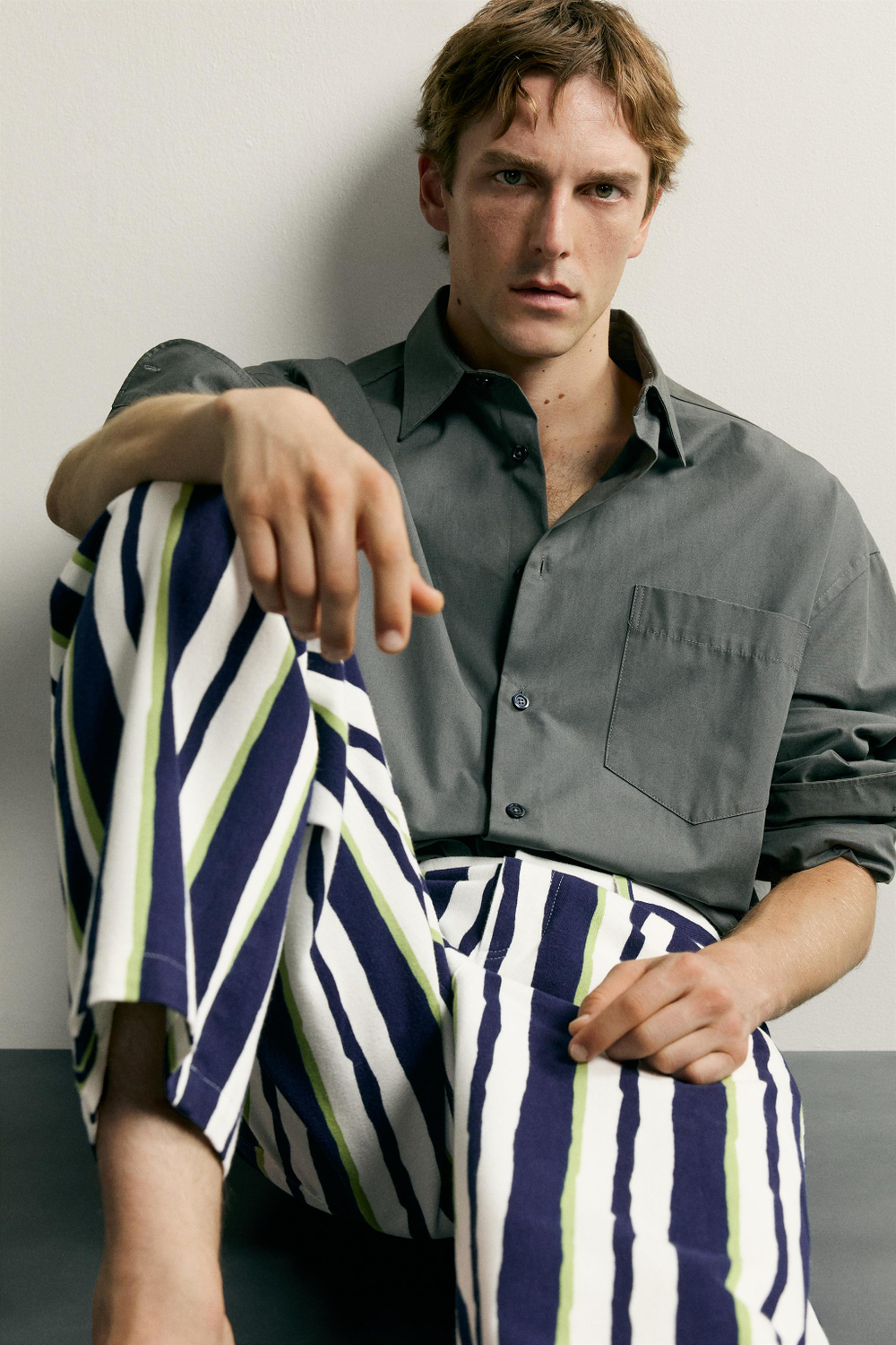 БРЮКИ STRAIGHT FIT В ПОЛОСКУ — ZARA · 2007/172