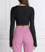 топ Versace Jeans Couture - черный(73HAH218N0008)
