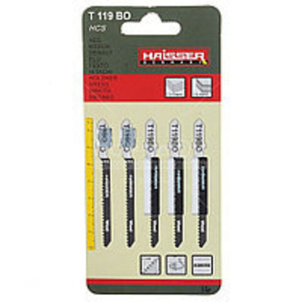 Набор пилок для электролобзика по дереву, HAISSER, T101 D, (1/5шт)