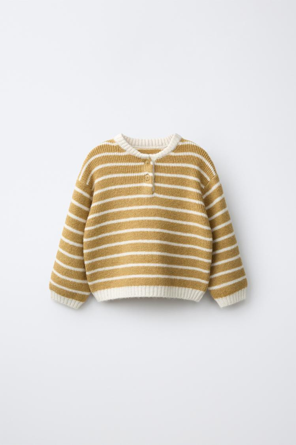 ZARA СВИТЕР В ПОЛОСКУ, ОХРА