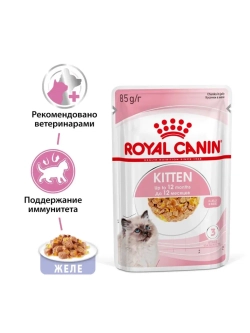 KITTEN Корм для котят в желе 28шт*85г