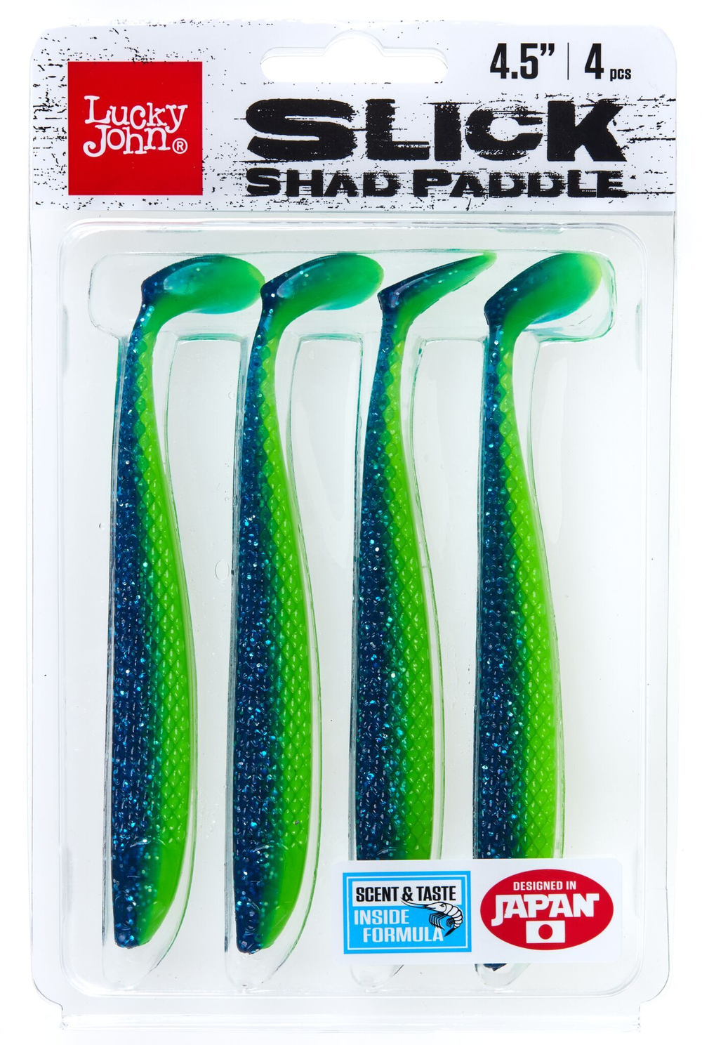 Виброхвосты LJ 3D Series SLICK SHAD PADDLE 4.5in (11.40)/Z17 4шт.