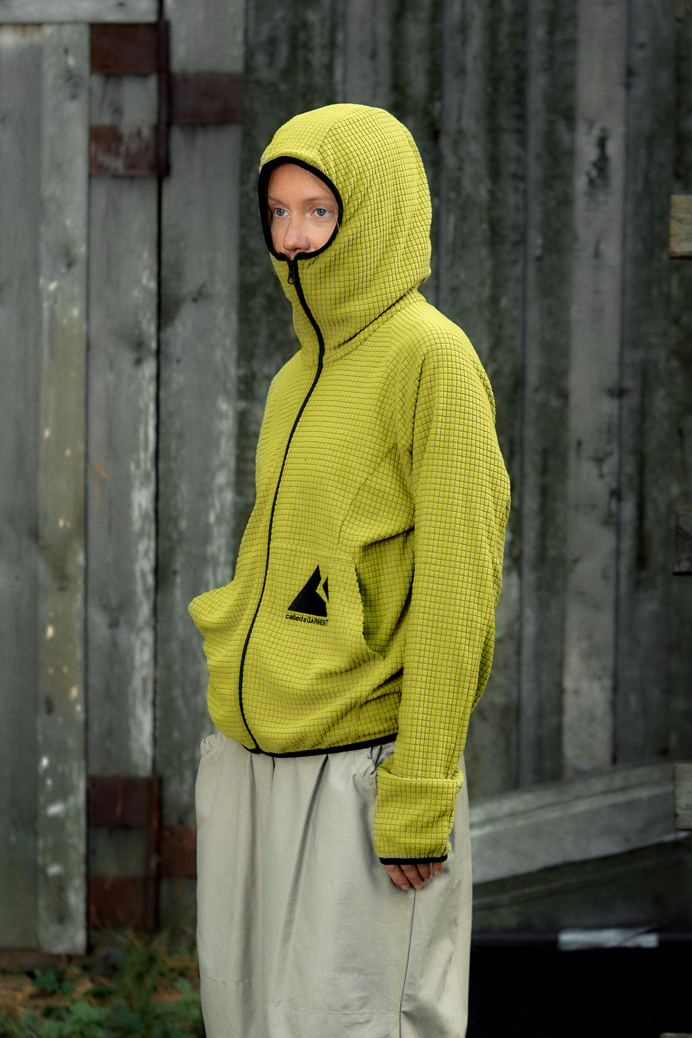 Худи Called a Garment Grid-Tex Hoodie "Golden Olive"