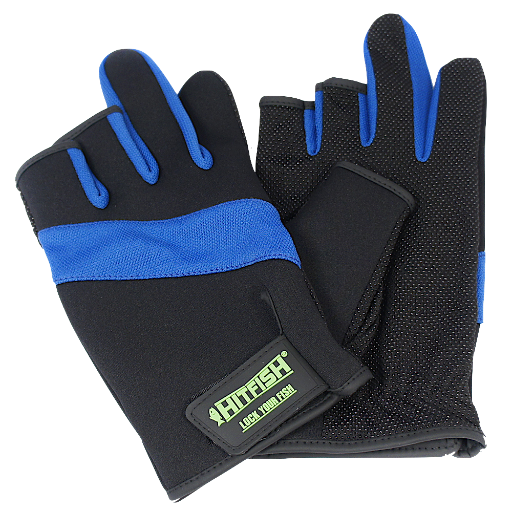 Перчатки Hitfish Glove HFFG-03 Синие -