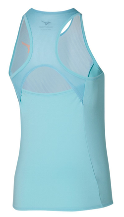 Женский топ теннисный Mizuno Printed Tank - Бирюзовый