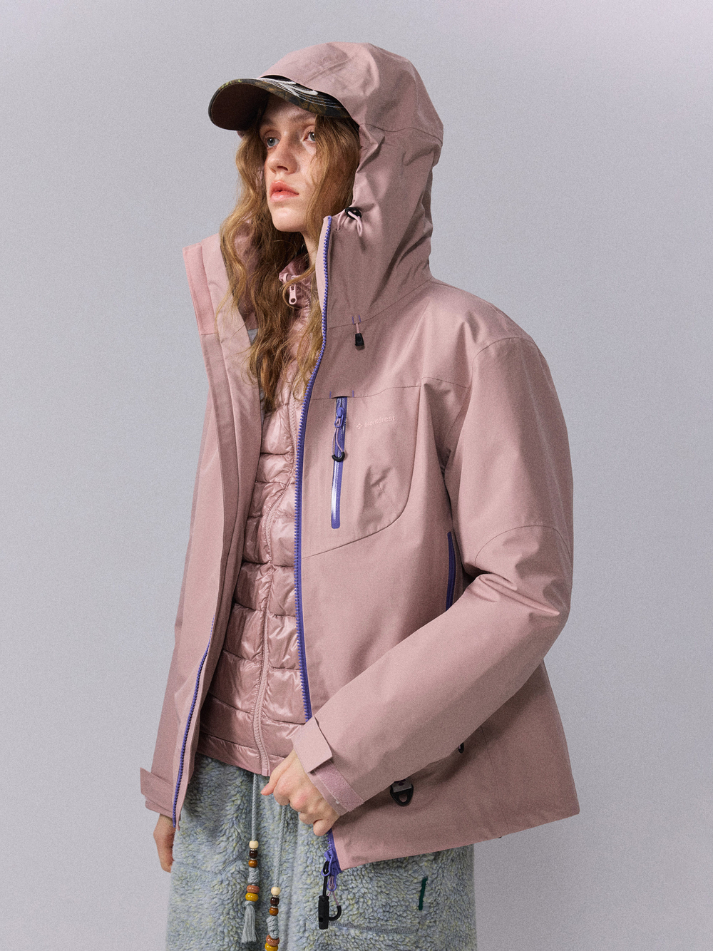 WMNS Куртка Nothomme Monterest 3-in-1 Waterproof розовый