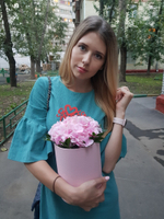Гортензия в шляпной коробке