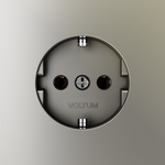 Розетка встраиваемая с заземлением 16А, (шелк) Voltum S70 VLS040104