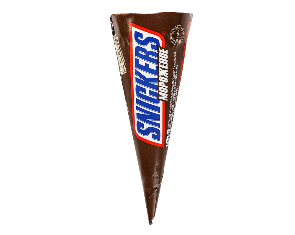 Мороженое Рожок Snickers 69гр