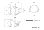 DIXEL BI-LED DT3250 3" 5700K 12В 60/70W