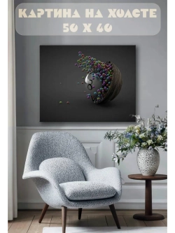 Картина на стену 40 X 50 Шары