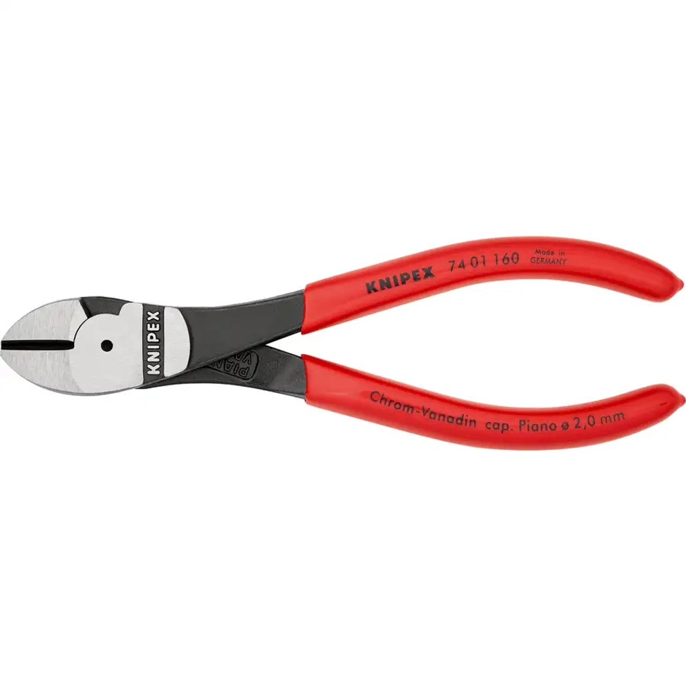 Кусачки боковые особой мощности черненые 160 мм Knipex 74 01 160 SB