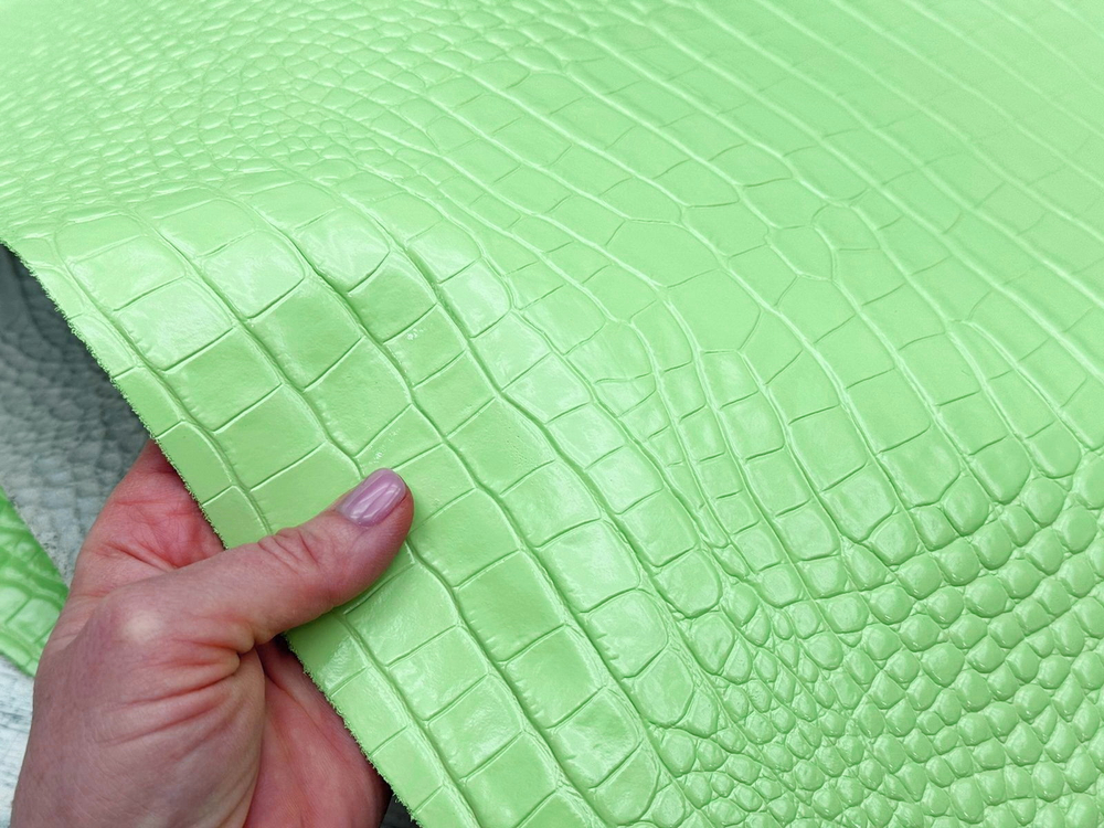 Кожа Crocco Mint Green 0,8-1,0 мм
