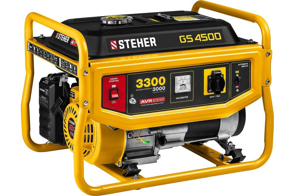 Бензиновый генератор (3.3 кВт) STEHER (GS-4500)