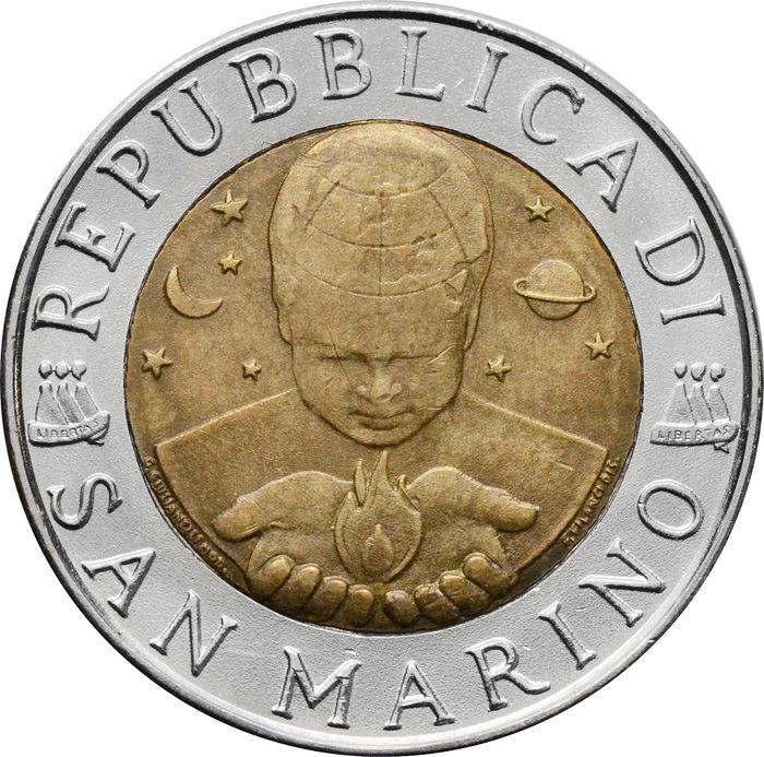 500 лир 1996 Сан-Марино, Фридрих Гегель