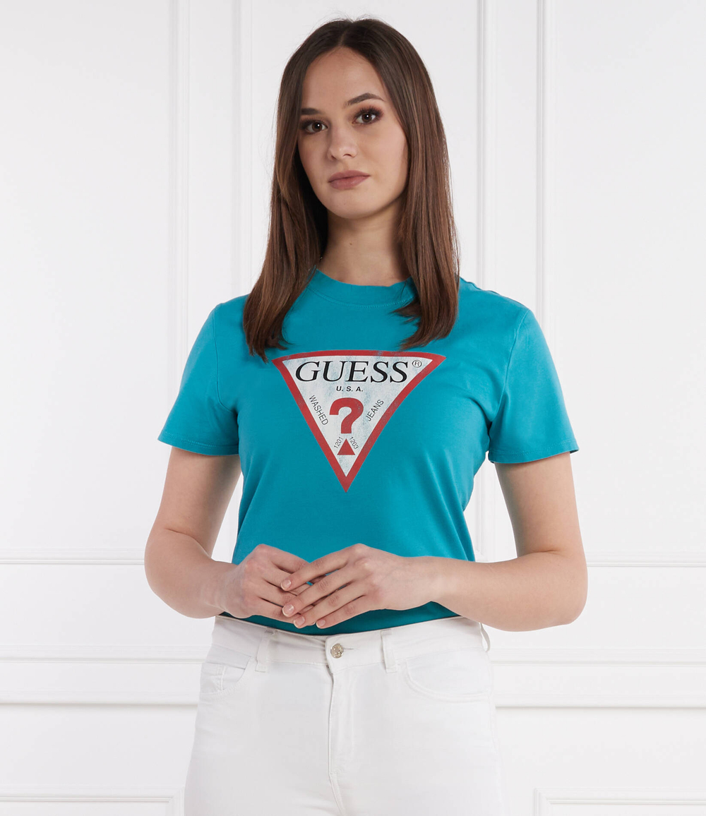 Футболка GUESS - бирюзовый(W2BI69 K8FQ1)
