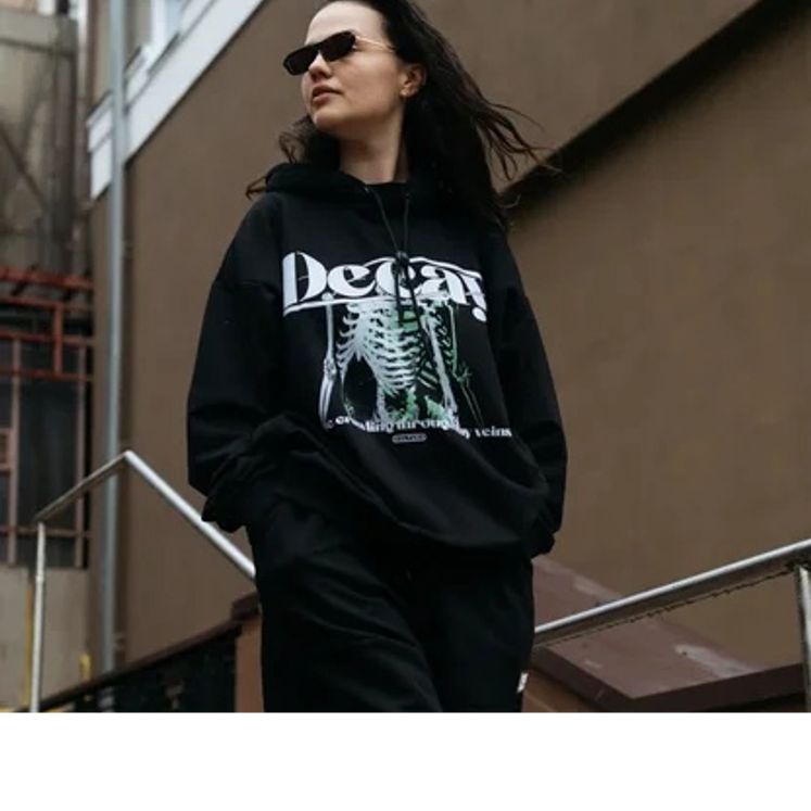Худи КУЛЬТУРА Decay, черный