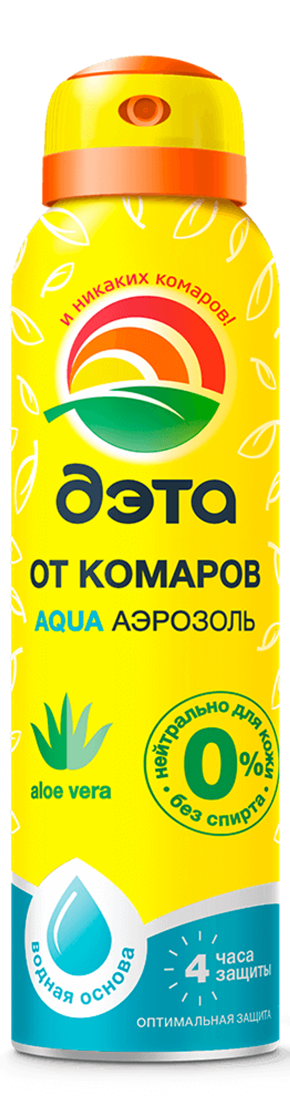СРЕДСТВО ОТ КОМАРОВ "ДЭТА AQUA" ДЛЯ ЧУВСТВИТЕЛЬНОЙ КОЖИ (АЭРОЗОЛЬ) 150 МЛ (1/24) 232160