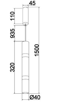 Подвес 7W 4000K 4114-1P белый Doppelt Favourite