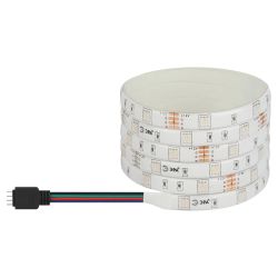 Светодиодная лента ЭРА LS5050-7,2-30-12-RGB-IP65-1 year-5m многоцветная 1 год | Светодиодные ленты 12В 1 год