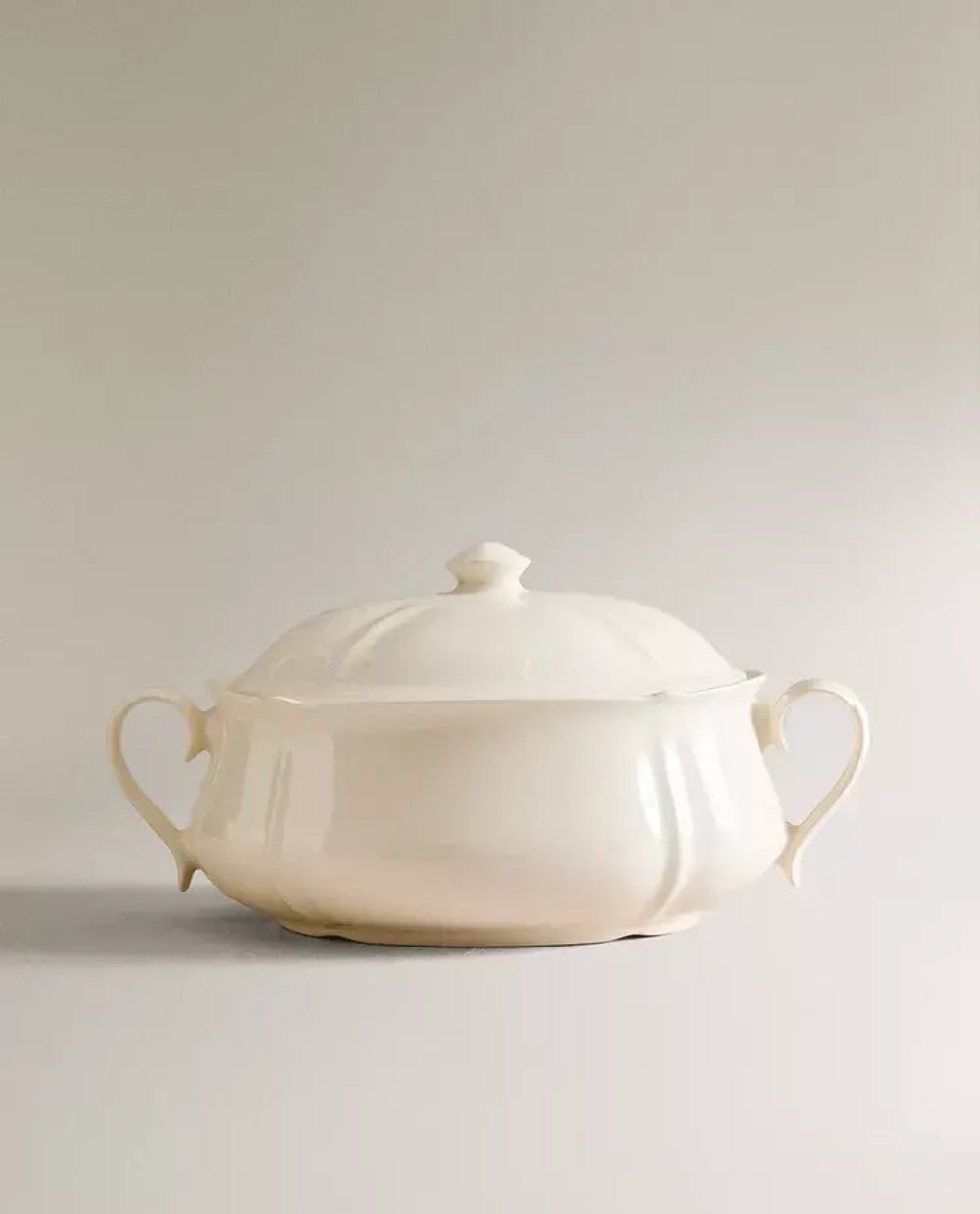 ZARA HOME ФАРФОРОВАЯ СУПНИЦА, ЭКРЮ