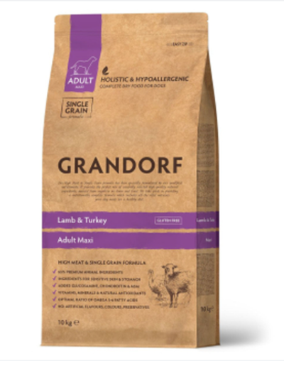 Grandorf Maxi ( Грандорф Макси ) сухой корм для собак крупных пород ягнёнок индейка 10 кг