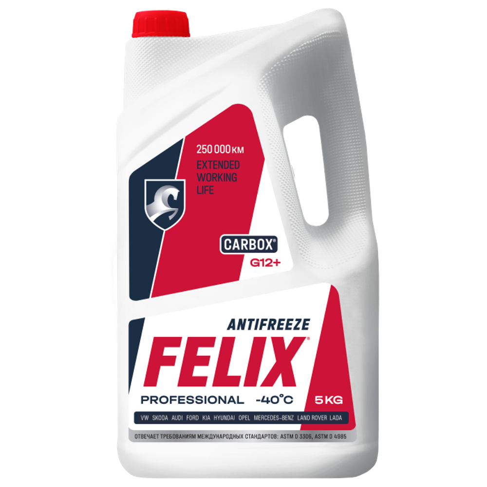 Антифриз готовый Felix Carbox-40 G12  5кг красный