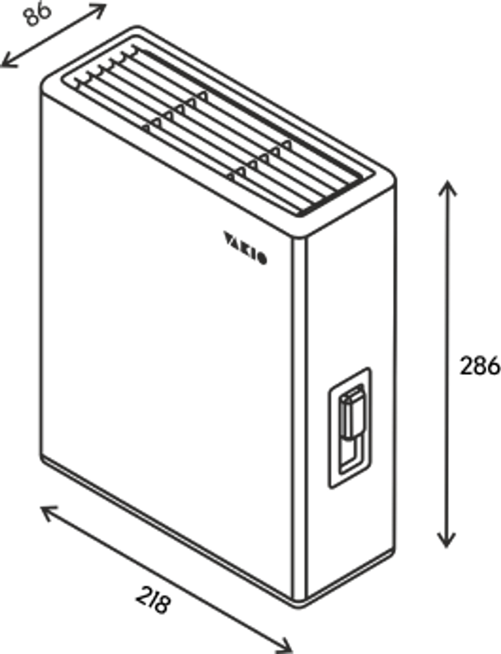 Приточный клапан VAKIO KIV New Space Gray