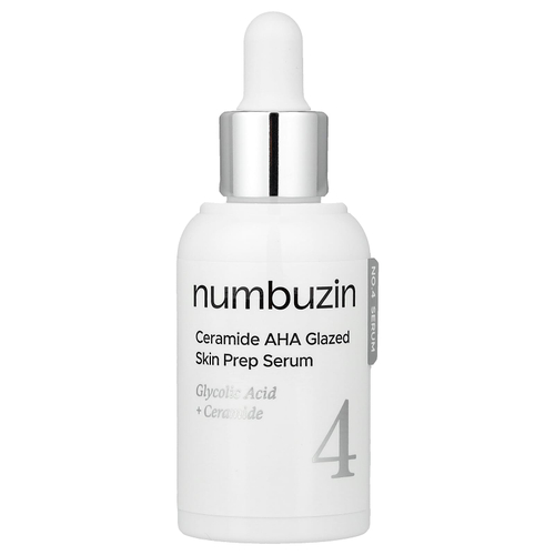 Numbuzin, No.4 керамид и АГК, глазурь для кожи, сыворотка, 30 мл (1,01 жидк. унции)