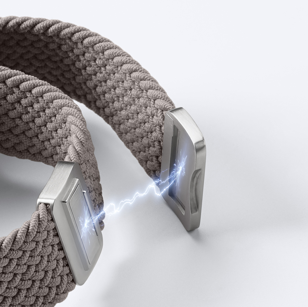 Эластичный ремешок темно-серого цвета (Clay) для смарт часов Apple Watch размером 38, 40, 41 и 42MM, серия Mixture Ultra Series от Dux Ducis