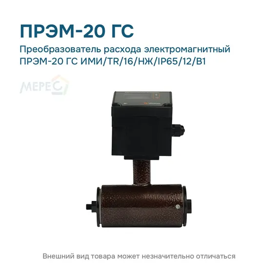 Преобразователь расхода электромагнитный ПРЭМ-20 ГС ИМИ/TR/16/НЖ/IP65/12/B1