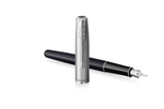 Перьевая ручка Parker Sonnet Entry Point Black Steel CT, перо: F, цвет чернил: black, в подарочной упаковке