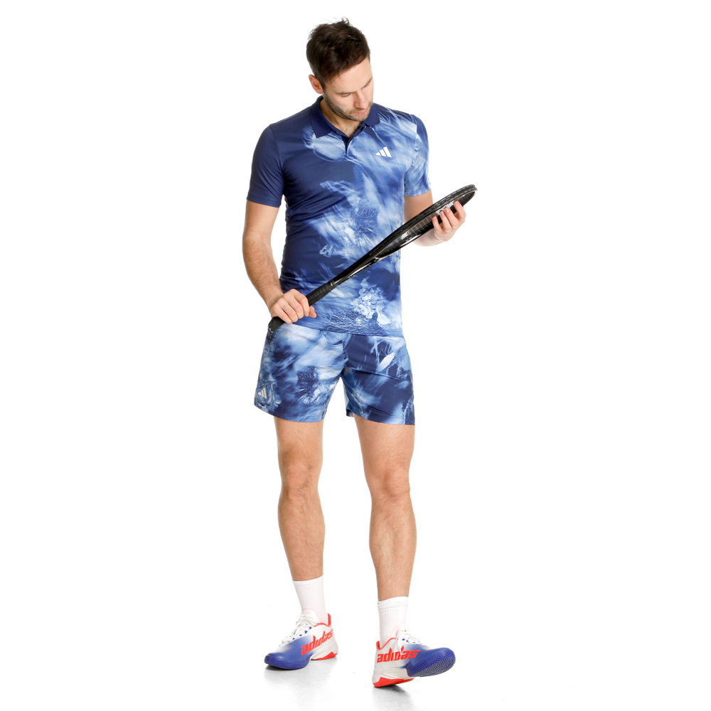 Мужские теннисные шорты adidas Melbourne Ergo Graphic Shorts Men - Blue, White