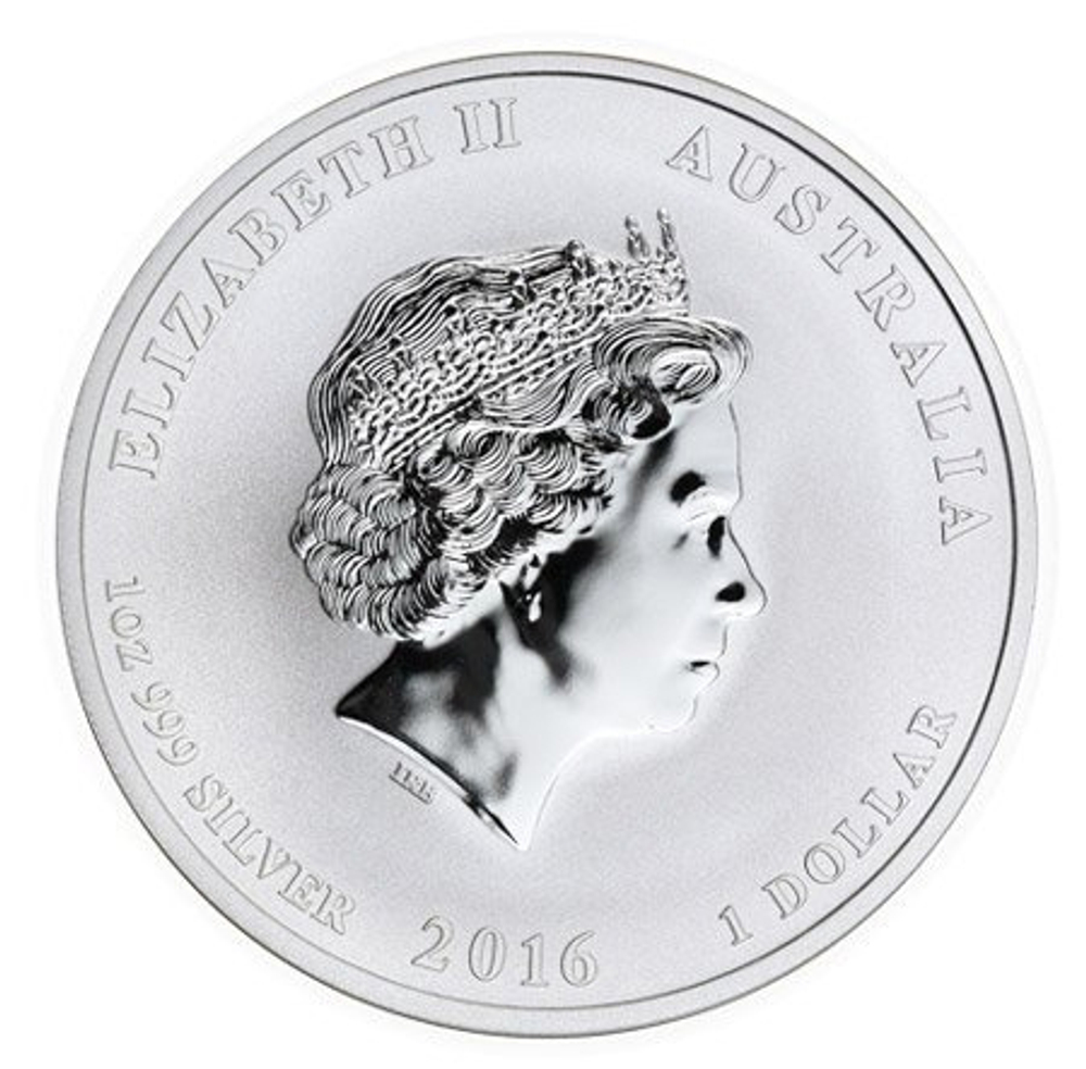 1 доллар. Год Обезьяны. Австралия. 2016 год