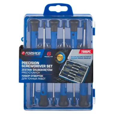 Отвертки для точных работ, набор 6пр. Forsage F-7006PC