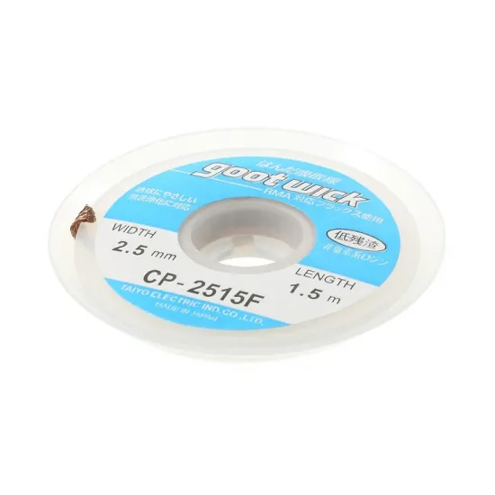 Оплетка для выпайки с флюсом GOOTWICK CP-2515 (2,5mm 1,5m)