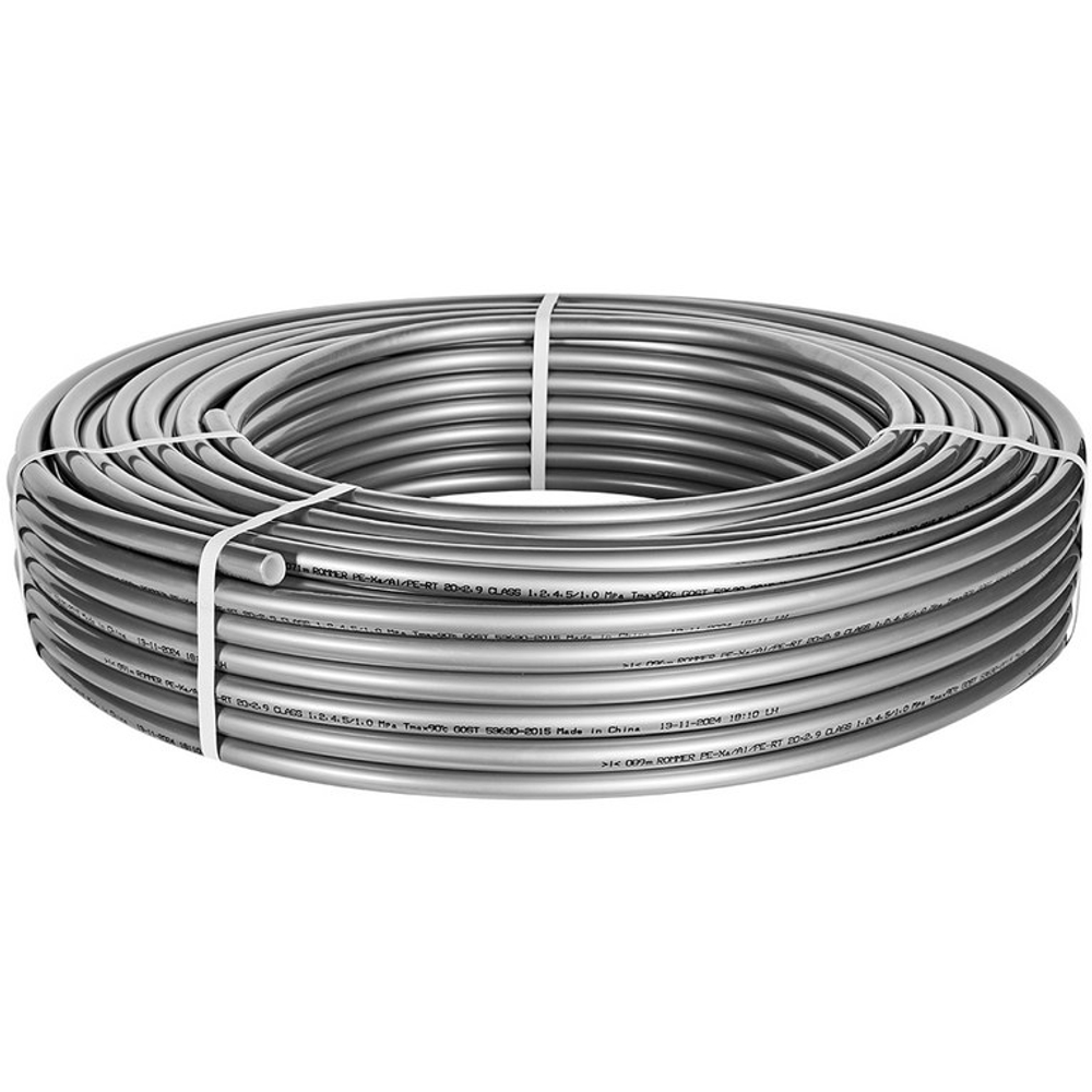 Стабильная (stabil) труба ROMMER - 20x2.9 (PE-Xа/AL/PE-RT, PN10, Tmax 90°C, бухта 100м)