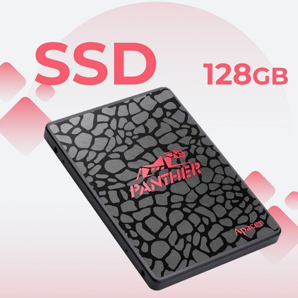 Жесткий диск SSD 2.5" 128Gb Apacer AS350 PANTHER, 560/540MBs, 81994 IPOS, TLC 3D NAND, SATA-III (AP128GAS350-1)