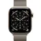 Часы Apple Watch Series 11, 42 мм, титан золотого цвета, миланский сетчатый браслет