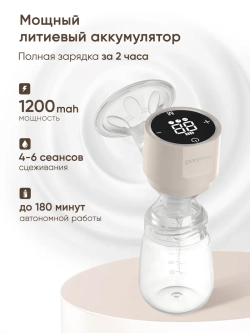 Беспроводной молокоотсос 3 в 1 Paomma